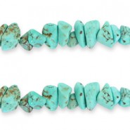 Chips stone kralen Turquoise blue